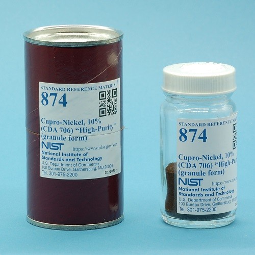 SRM 874 銅鎳，10%(CDA 706)“高純度”標準品