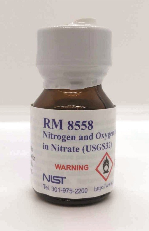 RM 8558 硝酸鹽中的USGS 32氮氧同位素標(biāo)準(zhǔn)品