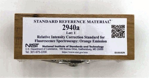 SRM 2940a 熒光光譜的相對(duì)強(qiáng)度校正標(biāo)準(zhǔn)：橙色發(fā)射