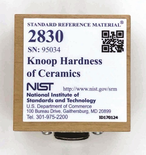 SRM 2830  陶瓷的Knoop硬度標(biāo)準品