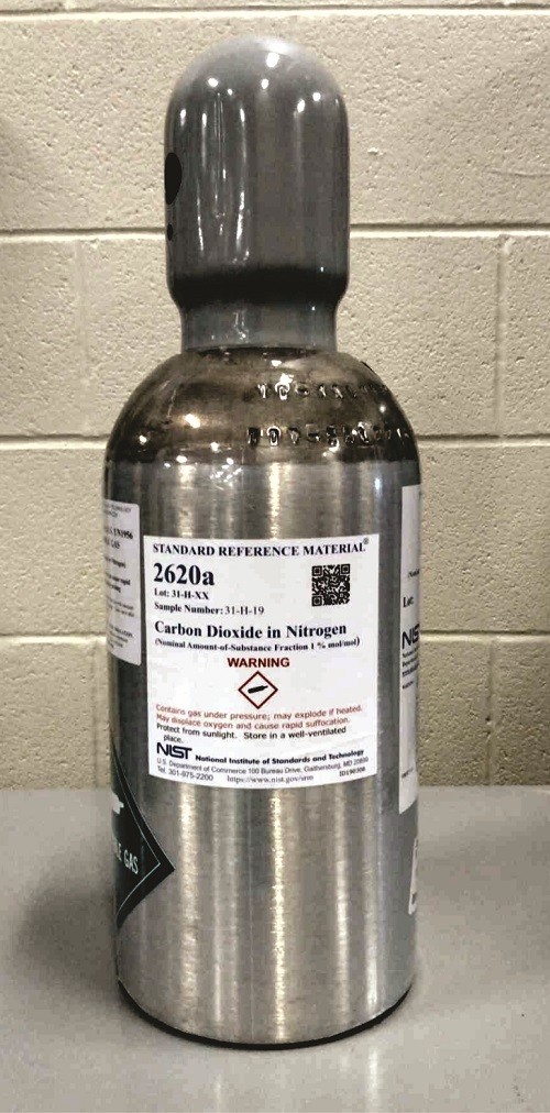 SRM 2620a  氮中二氧化碳(公稱(chēng)量-物質(zhì)分?jǐn)?shù)1%mol/mol)